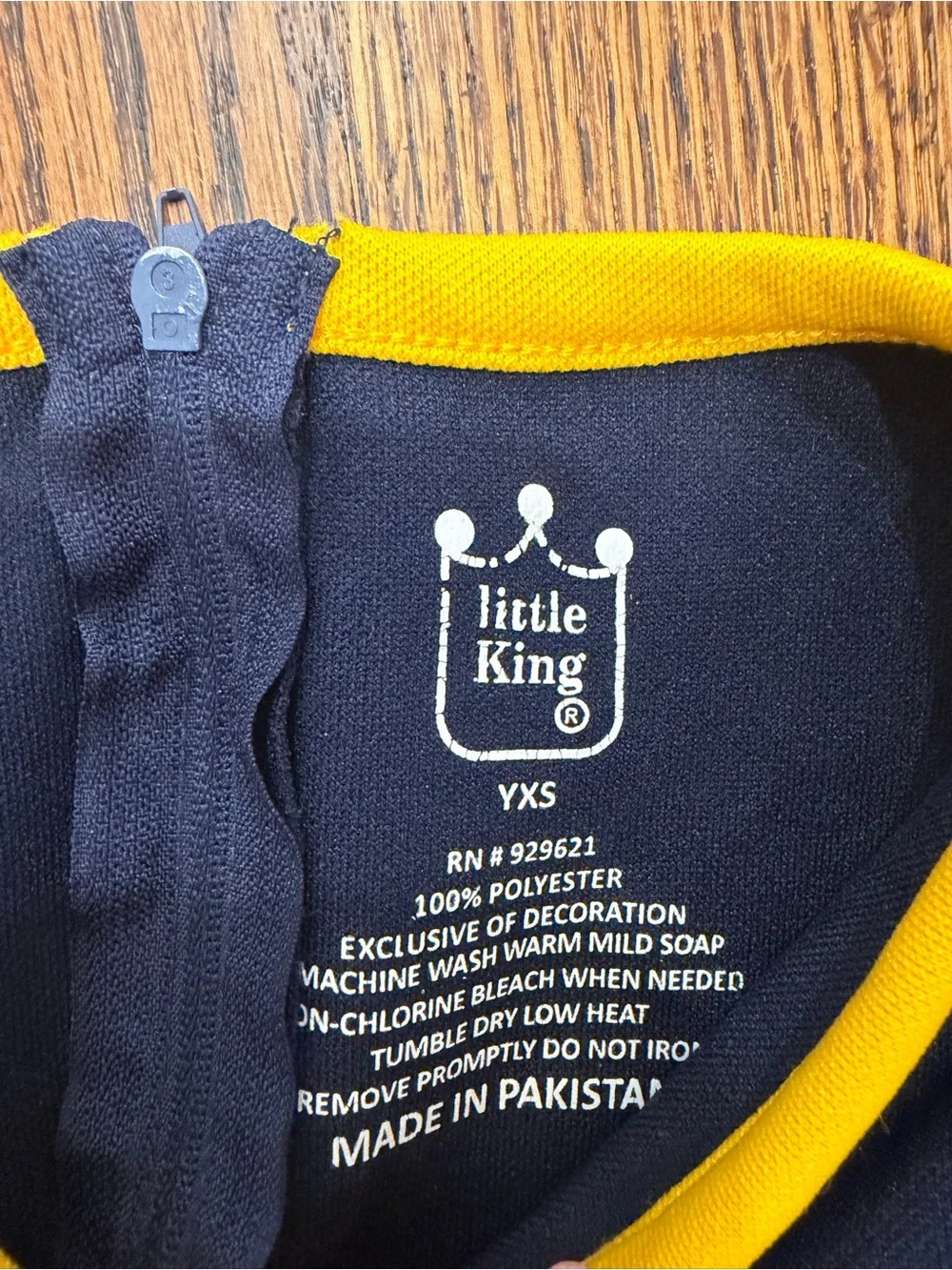 Girls Navy and Yellow Cheer Skirt Set - University M Style